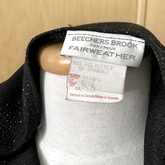 🇨🇦  Black Sparkly Sleeveless Top, Size XL - Picture 8 of 10